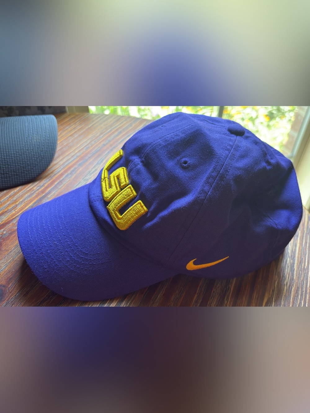 Nike Men’s Purple Hat with Gold Embroidery